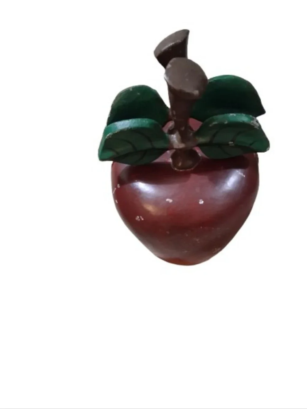 VTG Cast Iron Apple 2 Halves Decor, Door Stop, Book Ends